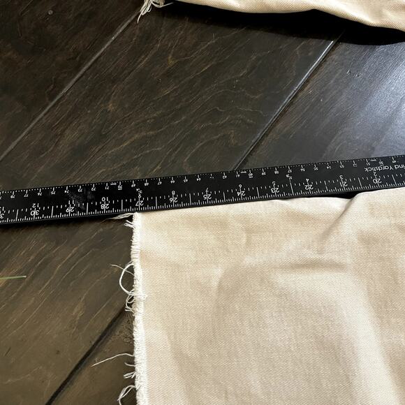 Zara The Marine Straight Jeans Cream Tan Pants Womens Size 6 - Picture 6 of 7